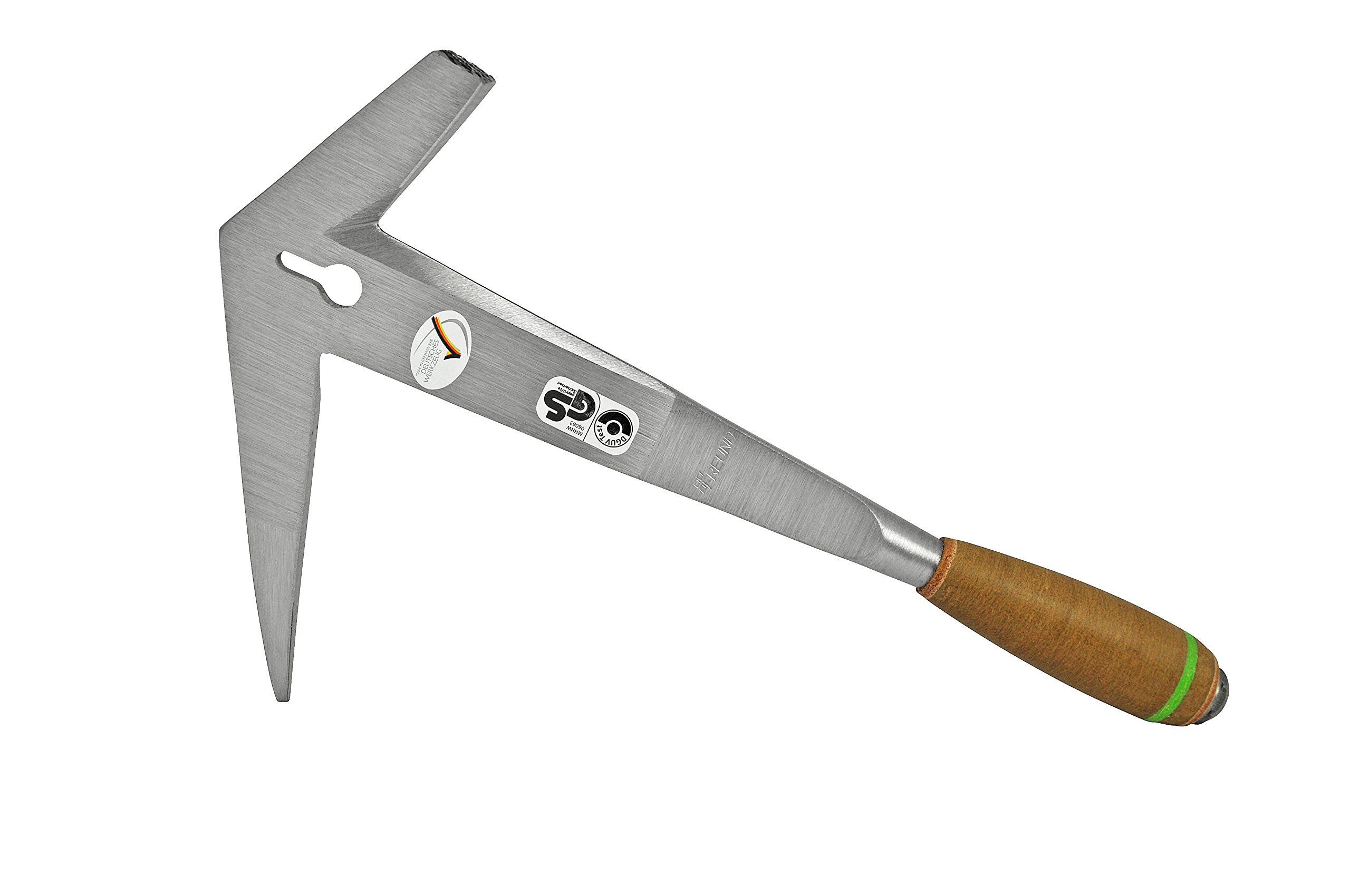 FREUND Slate hammer, Rheinish design, right, leather handle